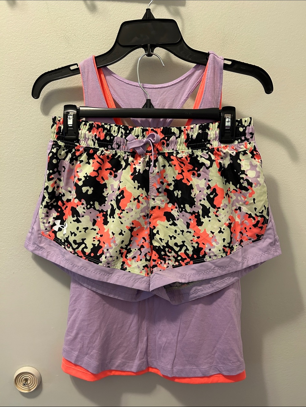 Under Armour Lavender - girls matching set